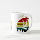Mug Les arbres m'aiment - Drôle disque golf (Devant droit)