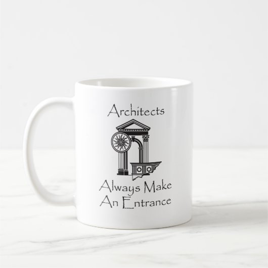 Mug Les architectes font toujours une entrée (Gauche)