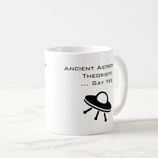 Mug Les astronautes anciens disent oui (Devant droit)
