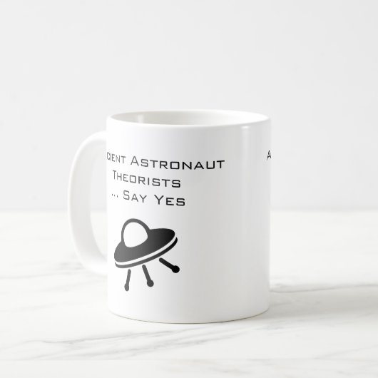 Mug Les astronautes anciens disent oui (Devant gauche)