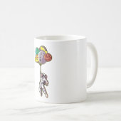 Mug Les astronautes volent dans l'espace (Devant droit)