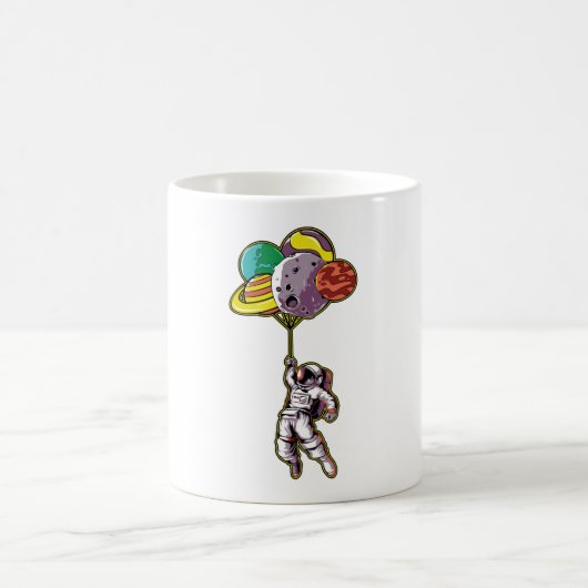 Mug Les astronautes volent dans l'espace (Centre)