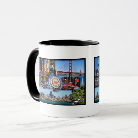 Mug Les Attractions Iconiques De San Francisco (Devant gauche)