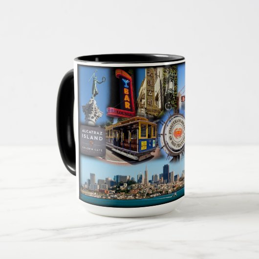 Mug Les attractions touristiques de San Francisco (Devant gauche)