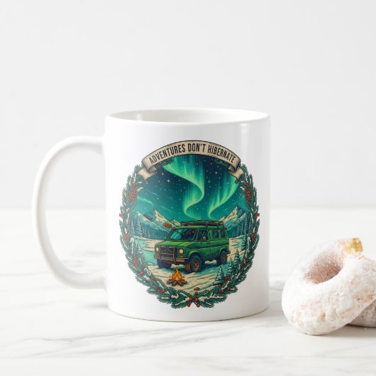 Mug Les aventures n’hibernent pas les Van d’hiver Art (Avec donut)