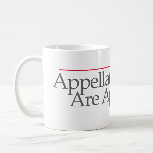MUG "LES AVOCATS D'APPEL EN APPELLENT" -- (Gauche)
