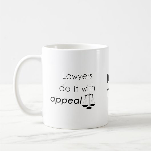 Mug Les avocats le font avec (Gauche)