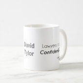 Mug Les avocats le font confidentiellement (Devant droit)