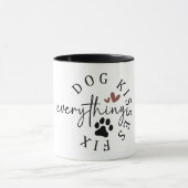 Mug Les baisers de chien arrangent tout (Centre)