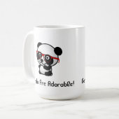 Mug Les ballots sont panda mignon adorable avec les (Devant gauche)