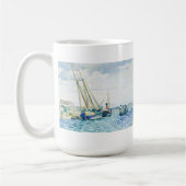 Mug Les bateaux marins de scène s'approchent de Venise (Gauche)