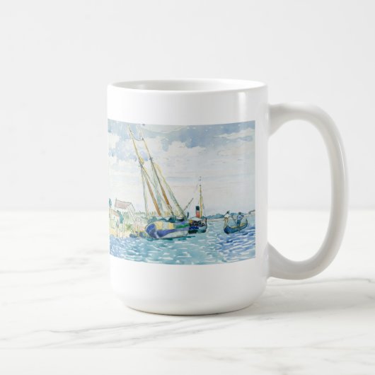 Mug Les bateaux marins de scène s'approchent de Venise (Droite)