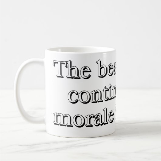 Mug "Les battements continueront jusqu'à ce que la (Gauche)