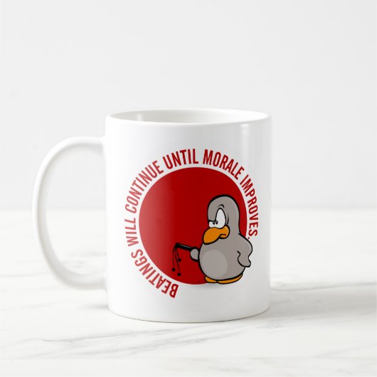 Mug Les battements continueront jusqu'à ce que le (Gauche)