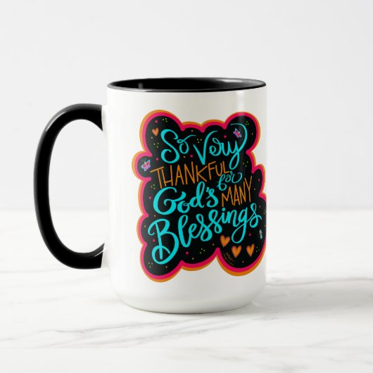 Mug Les Bénédictions de Dieu religieux Citation Inspir (Gauche)
