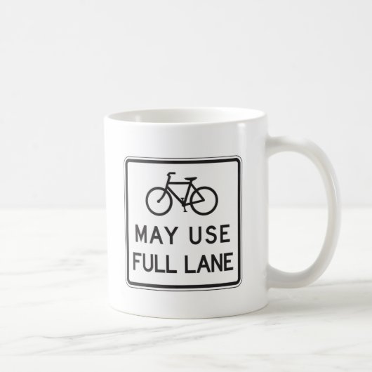 Mug Les bicyclettes peuvent employer la pleine ruelle (Droite)