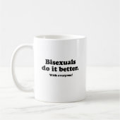 Mug Les bisexuels le font mieux (Gauche)