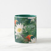 Mug Les Blancs Lotus Tropical Birds & Lotus Motif (Centre)