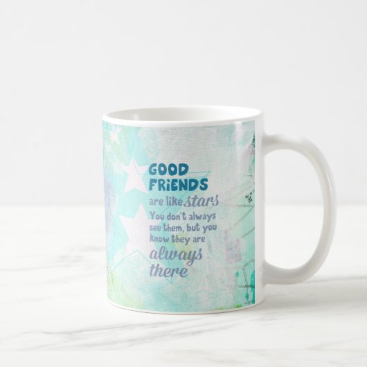 Mug Les bons amis sont comme des étoiles (Droite)