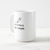 Mug Les bons écrivains le gardent simple (Devant gauche)