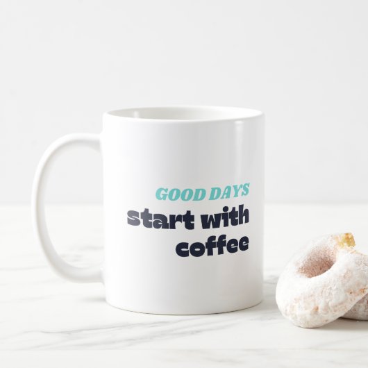 Mug Les bons jours commencent par le café (Avec donut)