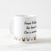 Mug Les bouledogues français sont comme des pommes (Devant gauche)