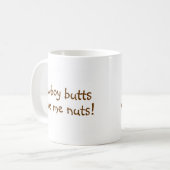 Mug Les bouts de cowboy me conduisent Nuts (Devant gauche)