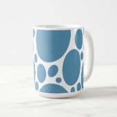 Mug Les bulles de Denim Bule (Devant droit)
