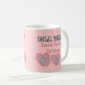 Mug Les cadeaux d'assistant social "enrichissent les (Devant droit)