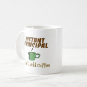 Mug Les cadeaux de directeur "ajoutent juste le café " (Devant gauche)
