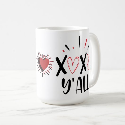 Mug Les câlins et les baisers (Devant droit)