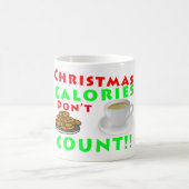 Mug Les calories de Noël ne comptent pas l'Humour drôl (Centre)