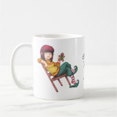 Mug Les calories de Noël ne comptent pas ! Vacances (Gauche)