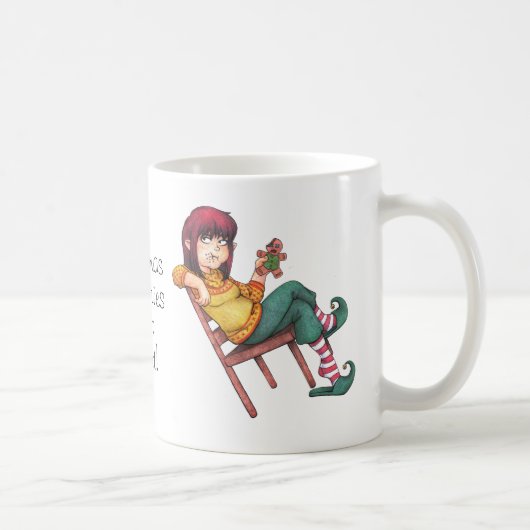 Mug Les calories de Noël ne comptent pas ! Vacances (Droite)