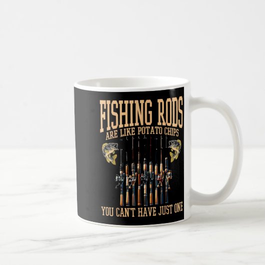 Mug Les cannes à pêche sont comme des chips de tato On (Droite)