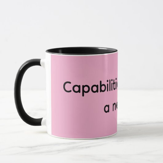 Mug Les capacités représentent une nouvelle ère (Gauche)
