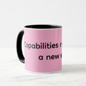 Mug Les capacités représentent une nouvelle ère (Devant gauche)