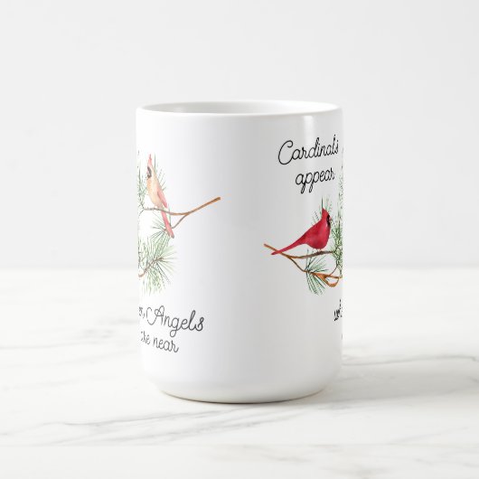 Mug Les cardinaux apparaissent quand les anges sont pr (Centre)