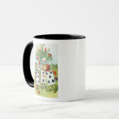 Mug Les cartes de jeu peignant le rosier (Devant gauche)