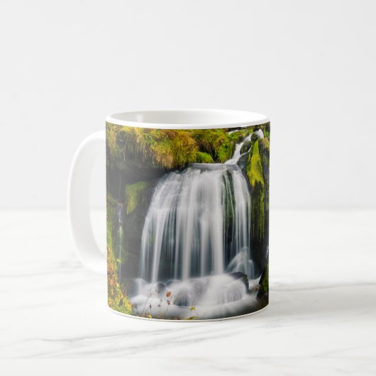 Mug Les cascades | Cascades de Triberg, Allemagne (Devant gauche)