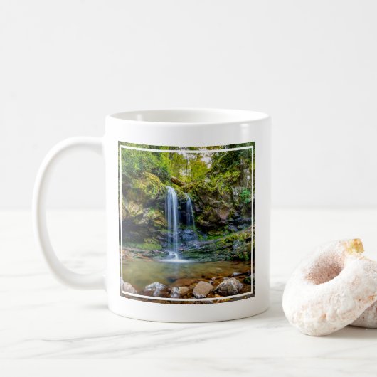 Mug Les cascades | Parc national de Smokey Mountain (Avec donut)