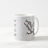 Mug Les cerisiers en fleurs - Les yoga en sauce (Devant droit)
