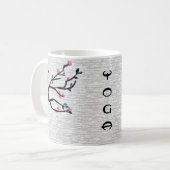 Mug Les cerisiers en fleurs - Les yoga en sauce (Devant gauche)