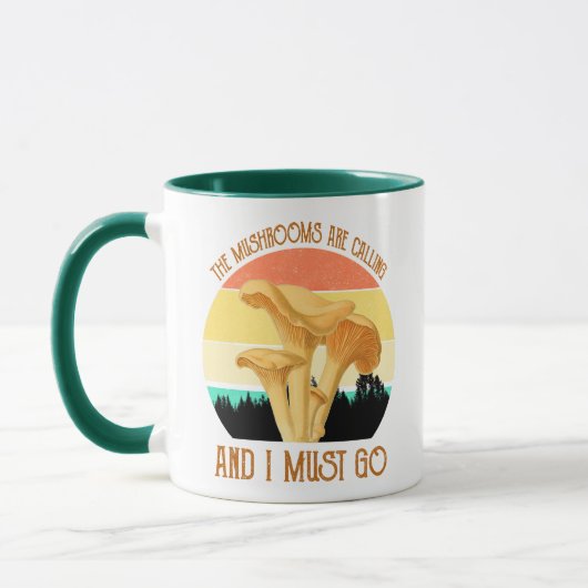 Mug Les Champignons Appelent, Et Je Dois Y Aller (Gauche)