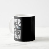 Mug Les champions s'entraînent les perdants se plaigne (Devant gauche)