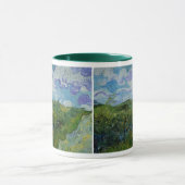 Mug Les champs de blé vert par Vincent van Gogh (Centre)