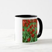 Mug Les champs de tulipes fleurissent au printemps. (Devant droit)