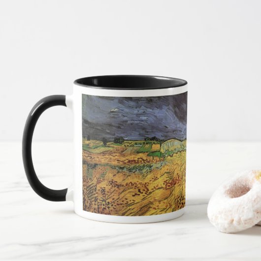 Mug Les champs par Vincent van Gogh (Avec donut)