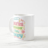 Mug Les chapelets sont moins chers que la thérapie hum (Devant gauche)