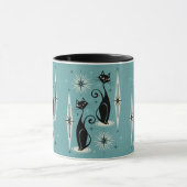 Mug Les chats atomiques rétro-américains du milieu du  (Centre)